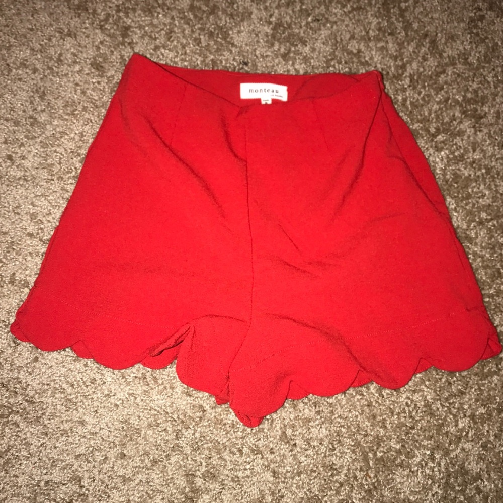 cute red shorts